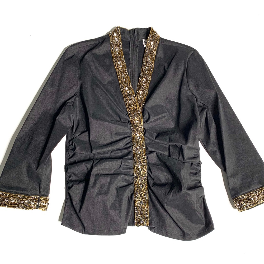 Joseph Ribkoff V-neck 3/4 Sleeve  Top